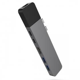 USB Hub HyperDrive NET pro MacBook Pro USB-C/HDMI, 2x USB-C, 2x USB 3.1, RJ45 (HY-GN28N-GRAY) šedý