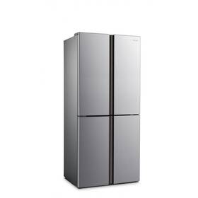 Americká lednice Hisense RQ515N4AC2 stříbrná barva

