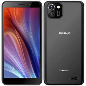 Mobilní telefon Aligator S5550 Duo (AS5550BK) černý