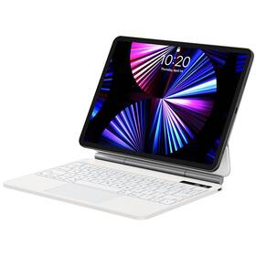 Pouzdro na tablet s klávesnicí Baseus s digitálním displejem Brilliance Series Pro na Apple iPad Pro 12.9" (2018/2020/2021/2022) bílé - rozbaleno - 24 měsíců záruka