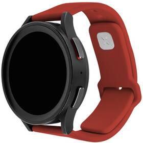 Řemínek FIXED Silicone Sporty Strap s Quick Release 22mm červená barva
