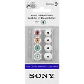 Náhradní špunty Sony silikonové koncovky (EPEX10AW.AE) bílé