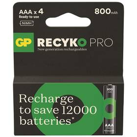 Baterie nabíjecí GP ReCyko Pro AAA (HR03), 4 ks (B26184)
