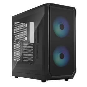 Case FRACTAL DESIGN Focus 2 RGB Tempered Glass Clear Tint černá barva
