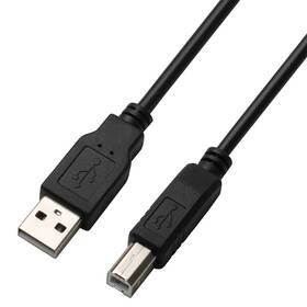 Kabel GoGEN USB A/USB B, 5m (USBAB500MM01) černý