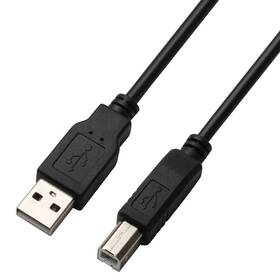 Kabel GoGEN USB A/USB B, 5m (USBAB500MM01) černý - zánovní - 12 měsíců záruka