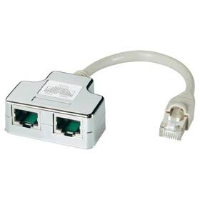 Redukce DATACOM STP cat.5e RJ45 PC/PC+PC (4251)