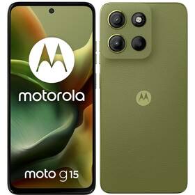 Mobilní telefon Motorola Moto G15 8 GB / 512 GB zelená barva
