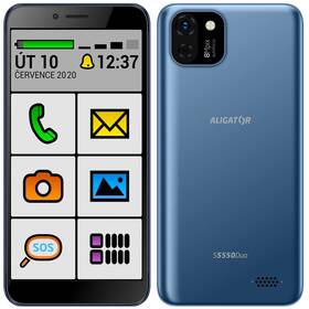 Mobilní telefon Aligator S5550 Senior (AS5550SENBE) modrý