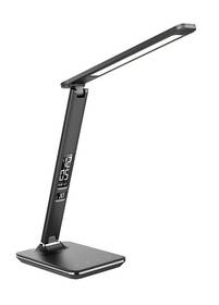 Stolní LED lampička Solight WO45-B s displejem, volba teploty světla, 9W černá barva
