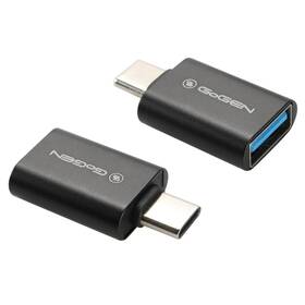 Redukce GoGEN USB-C (M) / USB-A (F) (USBCUSBA01) černá - zánovní - 12 měsíců záruka