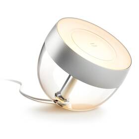 Stolní LED lampička Philips Hue Iris Silver Special Edition (8719514411524) stříbrná