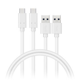 Kabel Connect IT Wirez USB/USB-C, 1m (2 ks v balení) (CCA-5006-WH) bílý