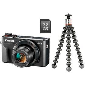 Digitální fotoaparát Canon PowerShot G7X Mark II Vlogger Kit (1066C037) černý