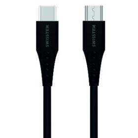Kabel Swissten USB-C/Micro USB, 0,4m (71506510) černý