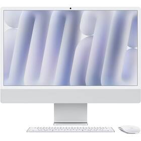 Počítač All In One Apple 24" M4 8× CPU 8× GPU, 16 GB, 256 GB - stříbrný CZ 
