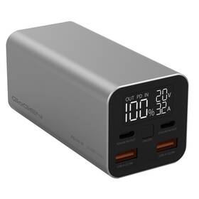 Powerbanka GoGEN PB20000mAh, PD 65W stříbrná barva
