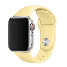 FIXED Silicone Strap na Apple Watch 38/40/41 mm - světle žlutý