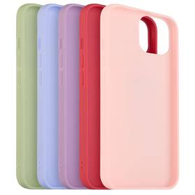 Set krytů na mobil FIXED Story na Apple iPhone 12/12 Pro (FIXST-558-5SET2) červený/modrý/zelený/růžový/fialový