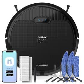 Robotický mop Niceboy i3 Plus Black 
