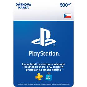 Předplacená karta Sony PLAYSTATION STORE – DÁRKOVA KARTA 500KČ - pouze pro CZ PS Store (PS719894339)