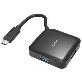 USB Hub Hama USB-C/4x USB 3.2 Gen1 (200112) černý