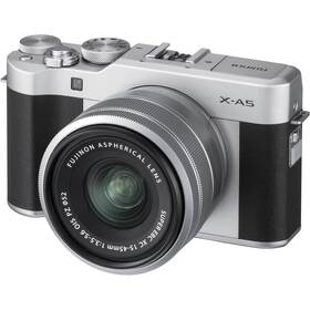 Digitální fotoaparát Fujifilm X-A5 + 15-45 mm stříbrný