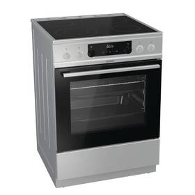 Sklokeramický sporák Gorenje ECS6350XPA Entry steam nerez