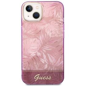 Kryt na mobil Guess Jungle na Apple iPhone 14 Plus (GUHCP14MHGJGHP) růžový