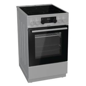 Sklokeramický sporák Gorenje ECS5350XA Entry steam nerez