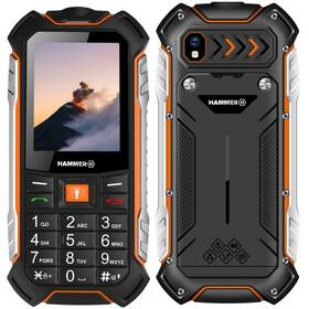 Mobilní telefon myPhone Hammer Boost (TELMYHBOOSTOR) černý/oranžový - rozbaleno - 24 měsíců záruka