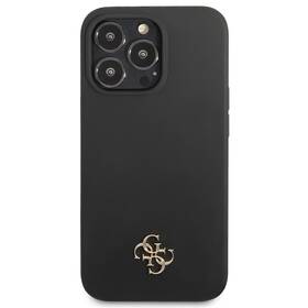 Kryt na mobil Guess 4G Metal Logo na Apple iPhone 13 Pro (GUHCP13LS4LK) černý
