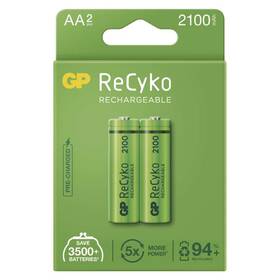 Baterie nabíjecí GP ReCyko, HR06, AA, 2100mAh, NiMH, krabička 2ks (B2121)