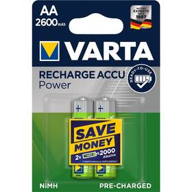 Baterie nabíjecí Varta Rechargeable Accu AA, HR06, 2600mAh, Ni-MH, blistr 2ks (5716101402)