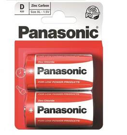 Baterie zinkouhlíková Panasonic D, R20, blistr 2ks (R20RZ/2BP)