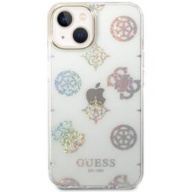 Kryt na mobil Guess Peony Glitter na Apple iPhone 14 (GUHCP14SHTPPTH) bílý