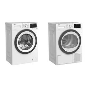 Set výrobků Beko HWUE 7636 CSX0W + HDF7439CSSX