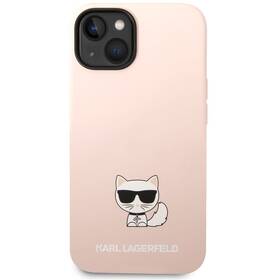 Kryt na mobil Karl Lagerfeld Liquid Silicone Choupette na Apple iPhone 14 Plus (KLHCP14MSLCTPI) růžový