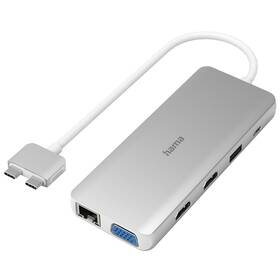 USB Hub Hama Connect2Mac, multiport, pro Apple MacBook Air a Pro (200133)