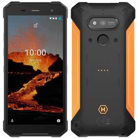 Mobilní telefon myPhone Hammer Explorer Pro (TELMYAHEXPLOPROOR) černý/oranžový
