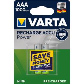Baterie nabíjecí Varta Rechargeable Accu AAA, HR06, 1000mAh, Ni-MH, blistr 2ks (5703301402)