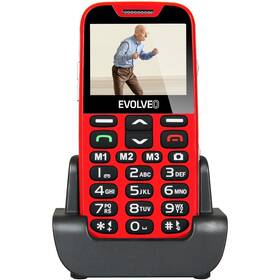 Mobilní telefon Evolveo EasyPhone XD pro seniory (EP-600-XDR) červený - zánovní - 12 měsíců záruka