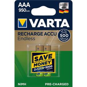 Baterie nabíjecí Varta Endless HR03, AAA, 950mAh, Ni-MH, blistr 2ks (56683101402)