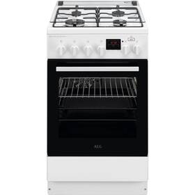 Kombinovaný sporák AEG Mastery CKB56480BW bílý