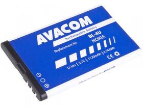Baterie Avacom pro Nokia 5530, CK300, E66, 5530, E75, 5730, Li-Ion 1120mAh (náhrada BL-4U) (GSNO-BL4U-S1120A)
