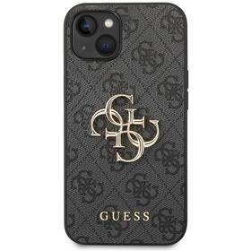 Kryt na mobil Guess 4G Metal Logo na Apple iPhone 14 Plus (GUHCP14M4GMGGR) šedý