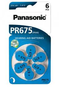 Baterie do naslouchadel Panasonic PR675, blistr 6ks (PR-675(44)/6LB)