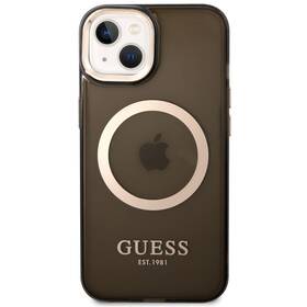 Kryt na mobil Guess Translucent MagSafe na Apple iPhone 14 (GUHMP14SHTCMK) černý