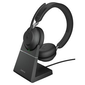 Headset Jabra Evolve2 65, USB-A, MS teams, Stereo, DeskStand (26599-999-989) černý