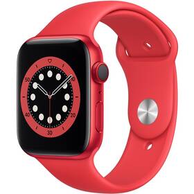 Chytré hodinky Apple Watch Series 6 GPS + Cellular, 44mm pouzdro z hliníku (PRODUCT)RED - (PRODUCT)RED sportovní náramek (M09C3HC/A)